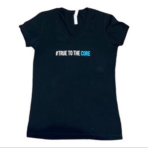 True to the Core Black V-Neck T-Shirt